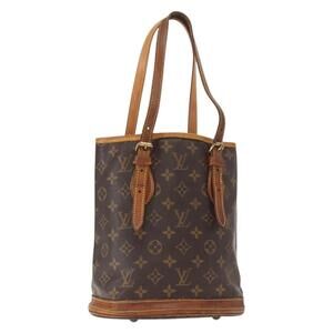 LOUIS VUITTON Monogram Bucket PM Shoulder Bag M42238 LV Auth bs32008